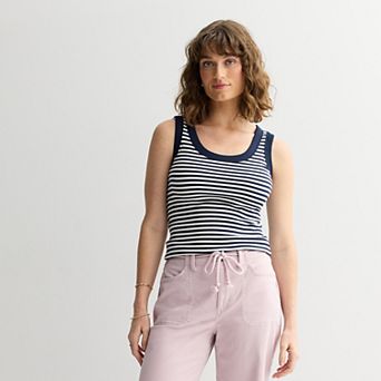 Women's Sonoma Goods For Life® Ribbed Scoop Neck Tank Top