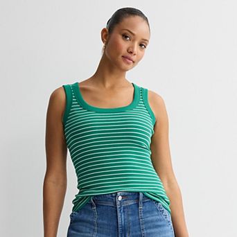 Women's Sonoma Goods For Life® Ribbed Scoop Neck Tank Top