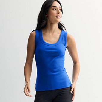 Women's Sonoma Goods For Life® Ribbed Scoop Neck Tank Top