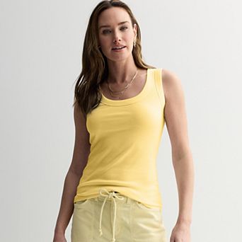 Women's Sonoma Goods For Life® Ribbed Scoop Neck Tank Top