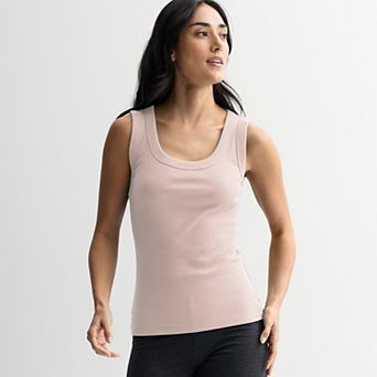 Women's Sonoma Goods For Life® Ribbed Scoop Neck Tank Top