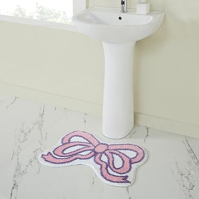 VCNY Home Bow Shaped Tufted Bathroom Rug