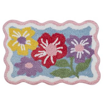 VCNY Home Multi Floral Tufted Bathroom Rug