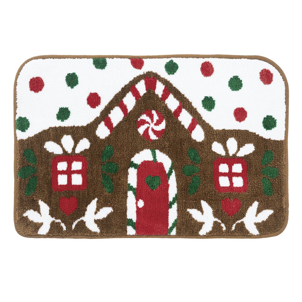 VCNY Home Gingerbread House Tufted Bath Rug