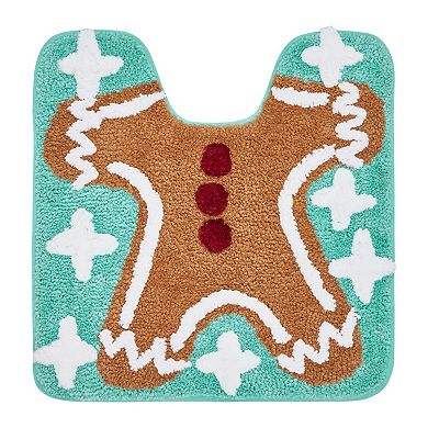 VCNY Home Multi Gingerbread Man Bath Rug Set, 2-pc.