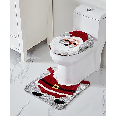 VCNY Home Multi Santa Holiday Bath Rug Set, 2-pc.