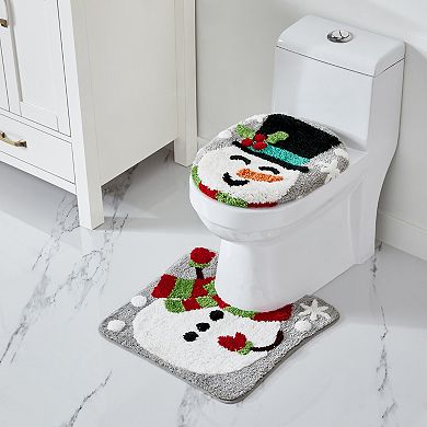 VCNY Home 2-pc. Snowman Holiday Bath Rug Set