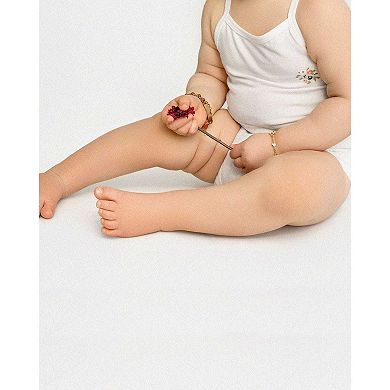 3 Pair Baby Girls Combed Cotton Ditsy Floral Bodysuits