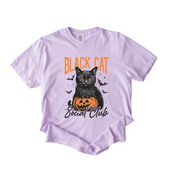 Black Cat Social Club Pumpkin - Garment Dyed Tee