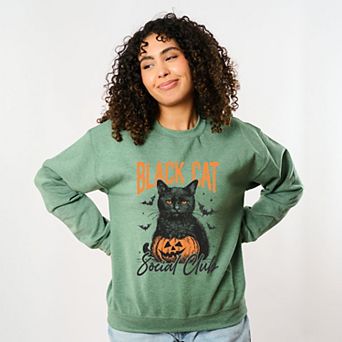 Black Cat Social Club Pumpkin - Sweatshirt