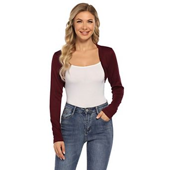 Women's Knitted Casual Long Sleeved Open Front Sweater Cardigan