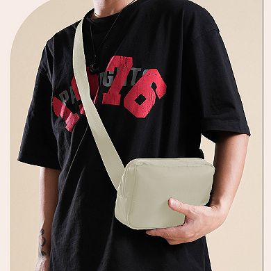 Canvas Chest Bag - Compact Crossbody Shoulder Bag