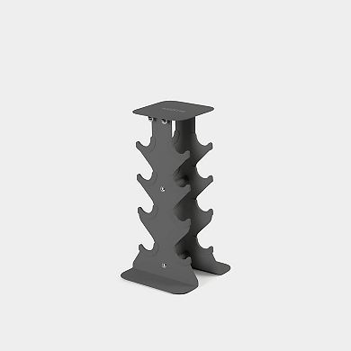 WeGym SafeGrip Dumbbells Lower Set with Dark Rack - 2, 3, 5, 8 lbs