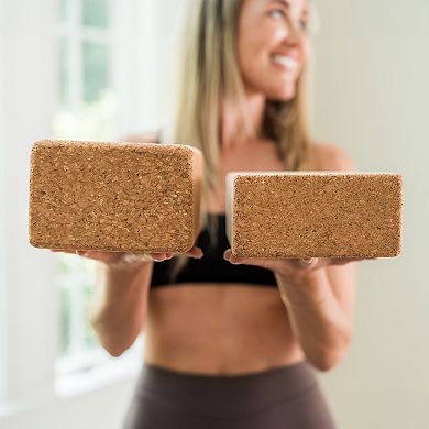 WeGym Cork 4in Mega Yoga Block - Set of 2