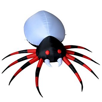 GOOSH 8 FT Halloween Inflatable Spider Decoration with Magic Light Blow Up Yard Inflatables
