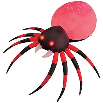 GOOSH 8 FT Halloween Inflatable Spider Decoration with Magic Light Blow Up Yard Inflatables