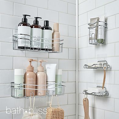 Bath Bliss 5-pc. Adhesive Shower Caddy Organizer Set