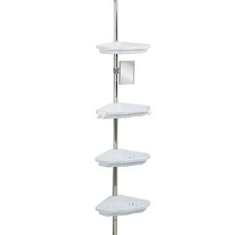 Bath Bliss Aluminum 4 tier Corner Shower Organizer