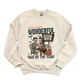 Halloween Wonderful Time of the Year Skeletons - Sweatshirt