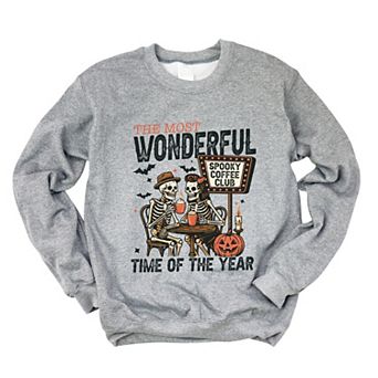 Halloween Wonderful Time of the Year Skeletons - Sweatshirt