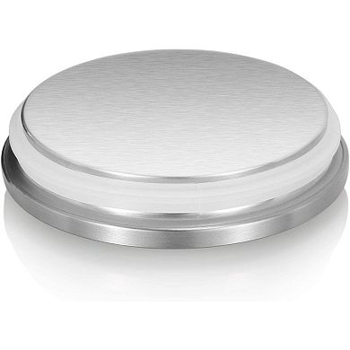 3 Piece Stainless Steel Canister Set in Black Finish