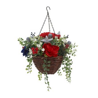 Celebrate Together™ Americana Artificial Florals Basket Botanical