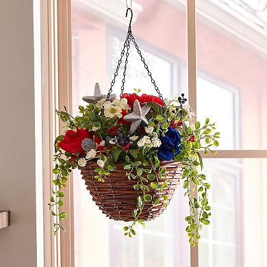 Celebrate Together™ Americana Artificial Florals Basket Botanical