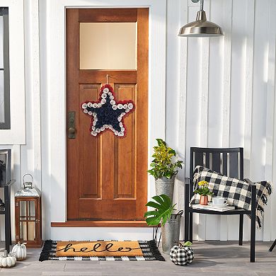 Celebrate Together™ Americana Star Shaped Wood Curl Wreath