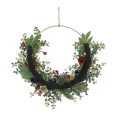 Celebrate Together™ Americana Assymetrical Botanical Artificial Wreath