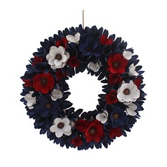Celebrate Together™ Americana Botanical Wood Curl Wreath