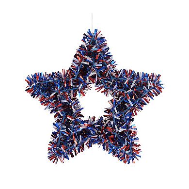 Celebrate Together™ Americana Star Shaped Tinsel Wreath