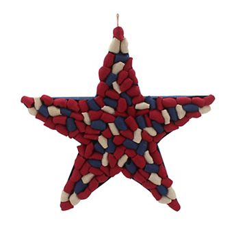 Celebrate Together™ Americana Shaped Star Burlap Wreath