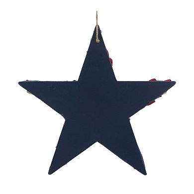 Celebrate Together™ Americana Shaped Star Burlap Wreath