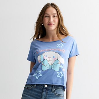 Juniors' Cinnamoroll Off The Shoulder Graphic Tee