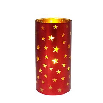 Americana Celebrate Together LED Glass Pillar Candle
