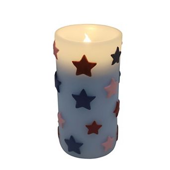 Americana Celebrate Together Embedded Stars LED Candle