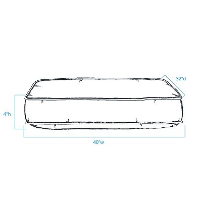 Body Glove Paintflower Rectangular Pet Napper