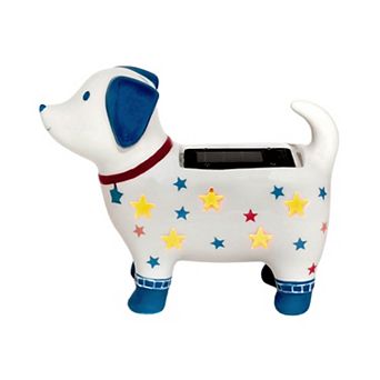Celebrate Together™ Americana LED Pup Solar Lantern Outdoor Decor