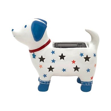 Celebrate Together™ Americana LED Pup Solar Lantern Outdoor Decor