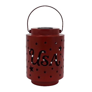 Celebrate Together™ Americana USA Solar Lantern Outdoor Decor
