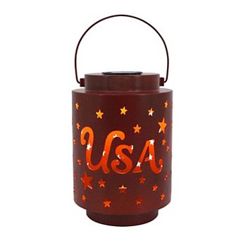 Celebrate Together™ Americana USA Solar Lantern Outdoor Decor