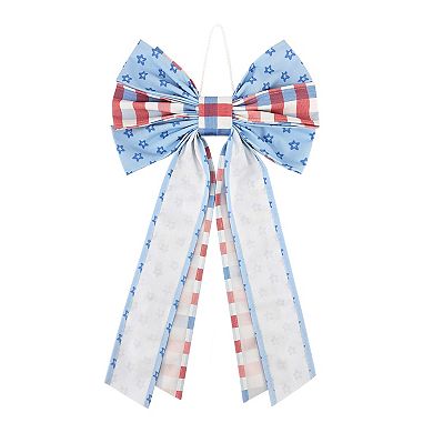 Celebrate Together™ Americana Stars & Stripes Fabric Bow