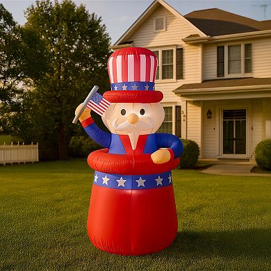 Americana LED Inflatable Uncle Sam Outdoor Decor