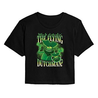 Juniors' The SpongeBob Movie: Search for SquarePants The Flying Dutchman Cropped Tee