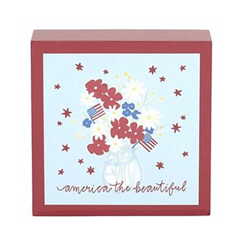 Celebrate Together™ Americana America The Beautiful Mini Caption Box Table Decor