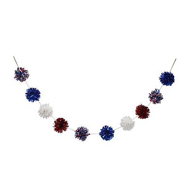 Celebrate Together™ Americana Tinsel Pom Pom Americana Garland