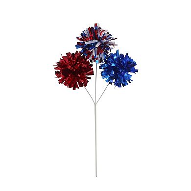 Celebrate Together™ Americana Tinsel Pom Pom Americana Pick