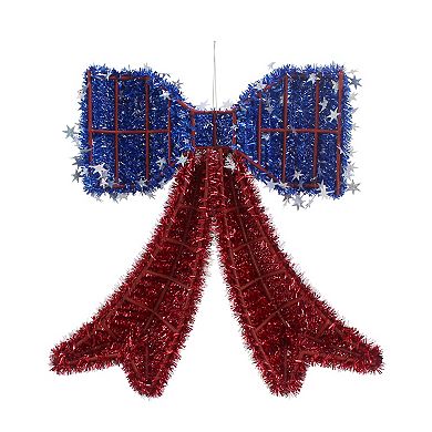 Celebrate Together™ Americana Tinsel Shaped Bow Wall Décor