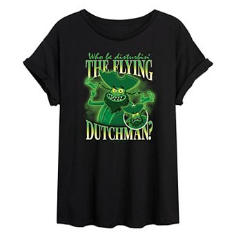 Juniors' The SpongeBob Movie: Search for SquarePants The Flying Dutchman Oversized Tee