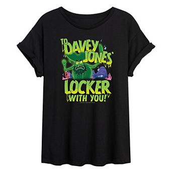 Juniors' The SpongeBob Movie: Search for SquarePants Davey Jones' Locker Oversized Tee